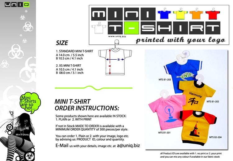 Mini T-Shirt / Mini Shirt / click above to enlarge
